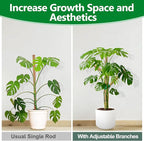 Moss Pole 30 Inch, 2 Pack Monstera Plant Support, Bendable Plant Stakes for Indoor Plants, Plant Sticks Support Tall，Coco Coir Plant Poles for Climbing Plants, Pothos, Philodendron