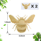 Rainteam Plant Animal Decor Brass Plant Charms for Live Plants Cute Animal Plant Hanger Ornaments for Pots Garden Plant Decorations Plant Accessories Gift for Plant Lovers(2 Bee)