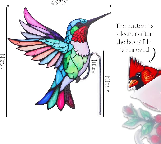 Hummingbird Gifts for Women, Hanging Plant Planter for Indoor Outdoor Garden, Mothers Day Birthday Gifts for Mom Grandma from Daughter Son, Bird Lover Plant Pots Accessories