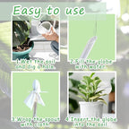 2PCS Watering Globes,Plant Watering Globes Plastic Self-Watering Bulbs Houseplant Plant Pot Bulbs,Self Watering Planter Insert Plant Accessories for Plants Indoor,Outdoor,Flowerpot,Home Garden