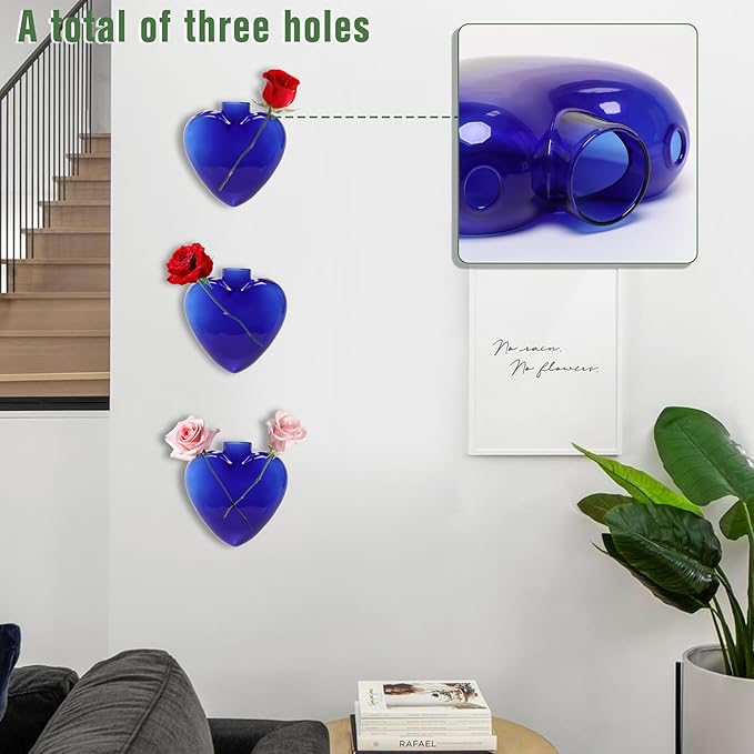Wall Hanging Planter Propagation Station for Indoor Plants Glass Vase Air Plant Holder Gift for Women Girlfriend Plant Lover