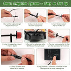 Automatic Plant Waterer Indoor, Drip Irrigation System for Potted Plants, Vacation Plant Self Watering Device, Drip Timer Auto Watering for Housplants, Garden, Greenhouse (15 Pots, Adjustable Dripper)