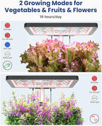 iDOO Hydroponics Growing System Kit 12Pods, Indoor Herb Garden with LED Grow Light, Built-in Fan, Auto-Timer, Adjustable Height Up to 11.3", for Home School Office, Gifts for Women Men Fathers