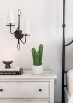DILATATA 9.8” Small Fake Cactus Plant Potted Cactus 'Saguaro ' Faux Cacti Plants Artificial Cactus for Home Garden Office Decor Housewarming Gifts Fake Cacti