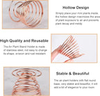 6 PCS Geometric Air Plant Holder Airplants Rack Metal Plants Stand, Airplant Stand Container Tillandsia Stainless Steel Display Racks, Wire Metal Plants Stand Planter Shelves
