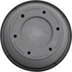 Bloem Terra 6" Diameter Round Charcoal Resin Planter Pot with Drainage Holes for Indoor and Outdoor Gardening