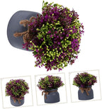 Small Potted Fake Orchid Bonsai Flower Pot Plant Decor Home Office Greenery