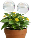 ZhenD Iridescent Self-Watering Plant Globes, Glass Self Watering Planter Insert for Indoor and Outdoor, Automatic Plant Waterer, Hand-Blown Premium Glass – 2 Pack