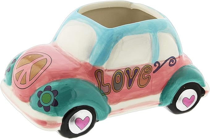 The Bridge Collection Hippy Vehicle Planter Pot (Love 'Bug')