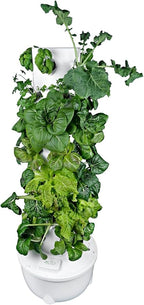 HX Aeroponic Tower | High Capacity Tower | Hydroponics Growing System Kit | Food Grade with 40 Net Pots (Without Lights)
