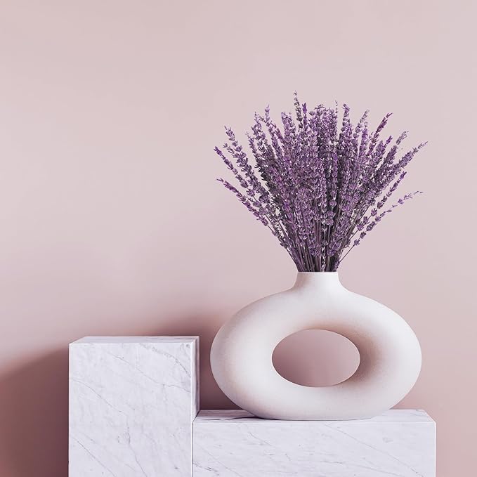 Uieke Dried Lavender Flowers Bundles, 16" Dried Purple Preserved Lavender Bouquet for Shower Weeding Home Fragrance Vase Crafts Decor, 50g (1.76oz)