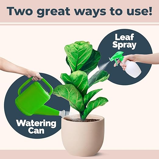 Fiddle Leaf Fig Plant Fertilizer – Liquid Plant Food for Bigger Leaves, Stronger Roots & Healthy New Growth, 1 Gallon