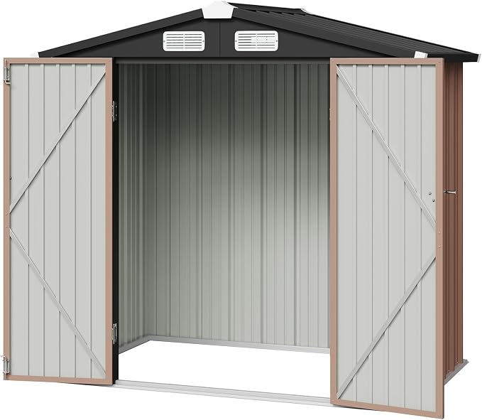 Aoxun Metal Outdoor Steel Shed for Garden