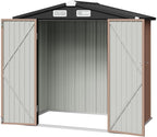 Aoxun Metal Outdoor Steel Shed for Garden