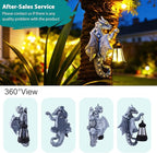 Goodeco Dragon Tree Hugger Solar Lantern Garden Statue - 9.3 Inch Resin Dragon Decor for Outdoor, Perfect Garden Gift & Yard Decor