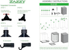 zazzy Tent for Plants Indoor, 48"x24"x60" Grow Tents Plant Tent 600D Mylar Reflective Grow Tent for Hydroponics Indoor Growing 4x2