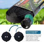 Flat Soaker Hose 50 ft 2-Pack & 25 ft 2-Pack for Garden Beds, Lightweight Drip Soaker Hose 100 ft for Watering – Leakable Garden Sprinkler Soaker Hoses Easy to Install (25FT 2Pack&50FT 2Pack)