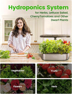 LetPot LPH-SE Hydroponics Growing System, 12 Pods Smart Herb Garden Kit Indoor, Indoor Garden, APP & WiFi Controlled, with 24W Growing LED, 5.5L Water Tank, Pump System, Automatic Timer