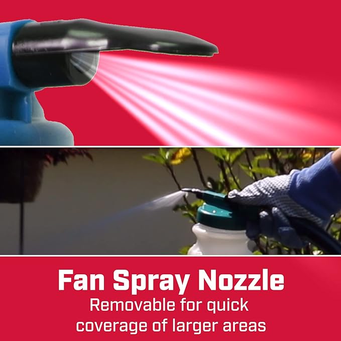 Chapin Made in USA G385, 32 Ounce, Insecticide Hose End Sprayer, Sprays 6 Gallons, Fan Spray Nozzle, Translucent White