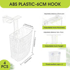 4 PCS Upgraded Aquarium Plant Holder, Adjustable Thickness Height Fish Tank Plant Holder with 4 Extension Hooks and 4 Suction Cups for Fish Tank Aquaponic Plant Cultivation (Clear)