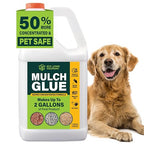 ECO LIVING SOLUTIONS Mulch Glue for Landscaping - Rock & Gravel Binder | Spray Glue for Paver Sealer | Landscape Glue for Mulch & Pebbles | Pet Safe & Plant Safe - 1 Gallon