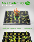 Hydroponics Tower Growing System，45 Pods Vertical Indoor Garden，360° Full-Spectrum Lights, Automatic Water Circulation System，Suitable for Leafy Greens and Herbs，Include Seed Starter Tray