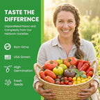 10 Pack Heirloom Tomato Seeds Variety Pack -5000+ Non-GMO Garden Seeds for Planting Outdoors & Indoor Home Gardening Gift, Roma, Chreey Tomatoes & More