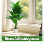 28“ Fake Plant Artificial Banana Tree for Room Decor, Faux Potted Plants Indoor for Home Living Bedroom Aesthetic Farmhouse Dorm Office Classroom and Outdoor Garden Porch Balcony Decor