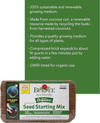 Burpee Organic Coconut Coir Concentrated Seed Starting Mix, 16 Quart