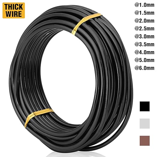 Bronze-3.5-Anodized Aluminum Bonsai Training Wire 250g Large Roll,Many Size to Choose,KSVZS Bendable Metal Wire for Crafts,Sculpting,Armature and Daily Use,Necessities for Family