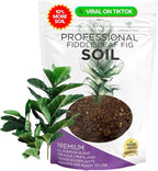 Professional Fiddle Leaf Fig Soil Mix Large 2.2 Quarts Ready to Use, Premium Potting Soil for Fiddle Leaf Fig Indoor Houseplants, Fast Draining Blend Peat Sawdust Coarse Sand Pinebark Made in USA