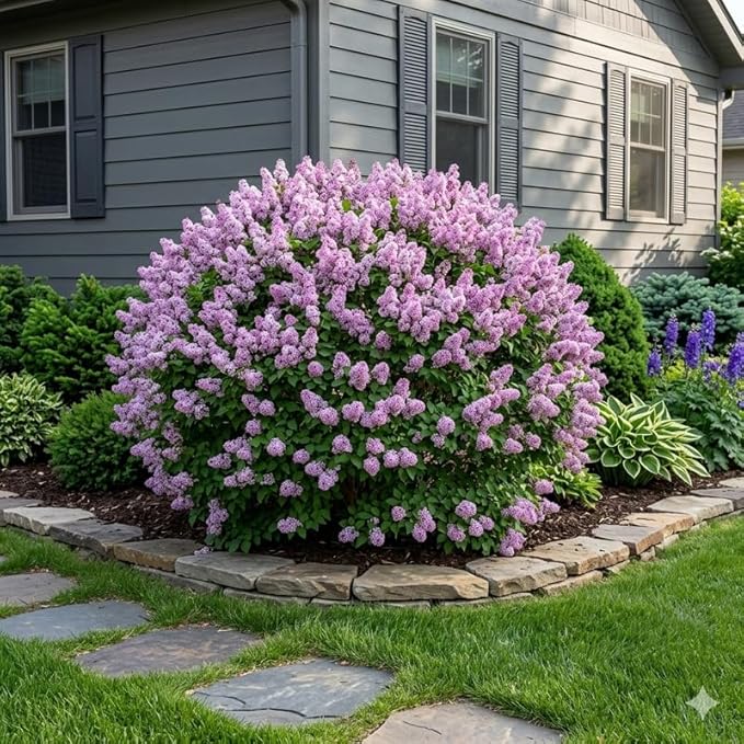 Miss Kim Lilac Bush Live Plant in Quart Pot, Fast Growing Korean Lilac Tree, Fragrant Flowering Shrubs for Garden Landscaping