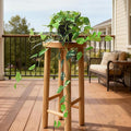 Fake Pothos Hanging Plants, 33" Potted Artificial Hanging Plant, Faux Pothos Silk Vines Hanging Plant Greenery for Home Living Room Indoor Decor