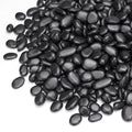 Pulovin 5 lbs Black Pebbles for Indoor Plants, Succulent, Bamboo, Vase, 3/8" Plant Rocks for Pots Indoor, Small River Rocks Decorative Pea Gravel, Highly Polished