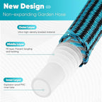 Garden Hose 50ft, Non-Expanding Water Hose Ultra Lightweight, Kink-Free, Sturdy, Flexible, Abrasion Resistant Hose for Yard, Lawn, Outdoor, Marine and Camper