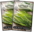 Sow Right Seeds - Giant Caesar Lettuce Seeds for Planting - Non-GMO Open Pollinated Heirloom Packet with Instructions to Grow Lettuce from Seed Indoors or Outdoors - Great Hydroponic Variety (2)