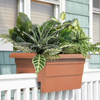 Artificial Greenery Plants, Large Bunches Outside Faux Plants for Outdoor Decor - UV Resistant Fake Plant for Planters, Realistic Fake Greenery Bushes for Garden Patio Front Porch Yard Decor