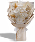 Bonsion Preserved Flowers Gifts for Women, Flower for Delivery, White Roses Gifts fo Her, Preserved Roses Bouquets, Birthday Gifts for Grandma, Mothers Day Flowers for Wife