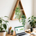 Artificial Hanging Plants, 2pcs Faux plants indoors in pots, Greenery Fake Plants Decorations, Small Artificial Plants in Pots, Fake Potted Mini Plants for Wall Home Room Office Bathroom Decor