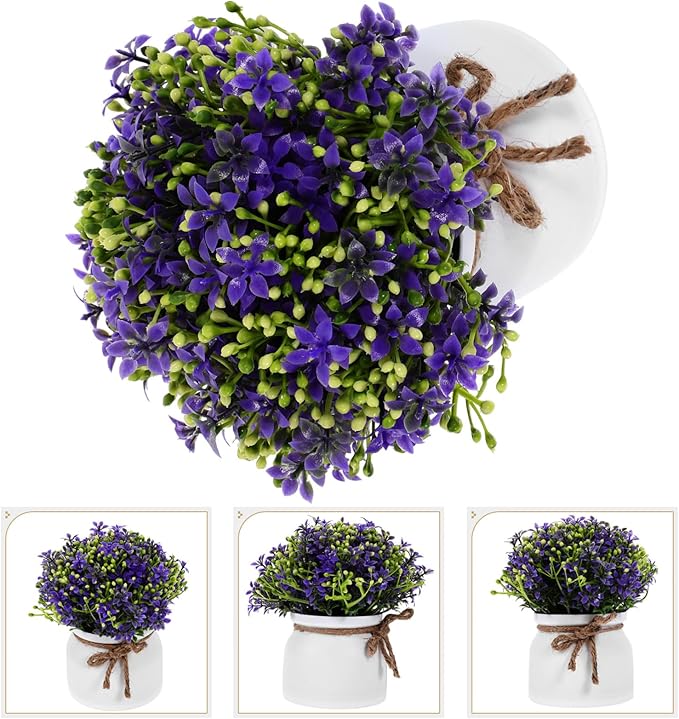 STOBAZA Artificial Potted Orchid Bonsai Fake Plant for Living No Maintenance Decor