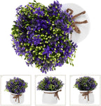STOBAZA Artificial Potted Orchid Bonsai Fake Plant for Living No Maintenance Decor