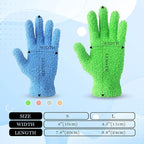 Evridwear Microfiber Gloves for Plant Dusting,2 Pairs Reusable Leaf Cleaning Glove for Houseplants,Blinds,Furniture and Small Objects