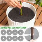 10Pcs Flower Pot Soil Guard, 11.8 Inch Plant Pot Protector from Cats, Cuttable Flowerpot Soilcover Protectors, for Gardening Flower from Animals Keep Cats Squirrels Out of Pots (s1)