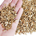 HappyFiller Golden Nuggets Crushed Glass for Resin Art,Small Gravels Stones for Aquarium Fish Tank Bottom Granule,Vase Filler Candle Holder Decor,Wedding Centerpieces Decoration,0.81 LB Gold