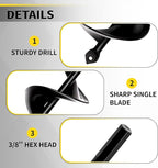5pcs Auger Drill Bit for Planting - Plant Auger for Cordless Drill - Bulb Planter Tool for Bulbs Planting&Holes Digging - 3/8" Hex Drive Drill