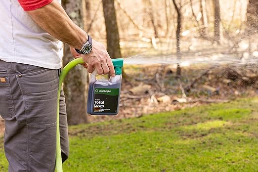 Total Lawn by Lawnbright - Kids & Pet Safe - Phosphorus Free Liquid Fertilizer for Any Grass Type - Lawn Fertilizer with Sea Kelp - Sprayer Included (32 fl. oz)