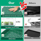 Hanaoyo 192 Cells Seed Starter Tray, 4 Packs Seed Starter Kit with Humidity Vented Domes and High Lid, Germination Kit for Indoor Greenhouse Seed Starter