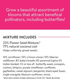 Burpee Wildflower Mix Monarch Sanctuary Seeds | 25,000 Non-GMO Seeds, 3 Types of Butterfly Weed Plus Cornflower, Lupine, Echinacea, and More | Pollinator Garden Attracts Monarch Butterflies