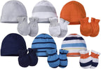 Onesies Brand Unisex Baby 12-piece Cap and Mitten Set