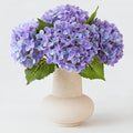 ZYTUYO 4 Pcs Bright Purple Real Touch Hydrangea Artificial Flowers Boho Lifelike Real Looking Latex Hydrangeas Flower with 20'' Long Stem for Indoor Xmas Home Decor Christmas Table Centrepiece
